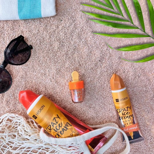 Увлажняющий крем для рук с ароматом соленая карамель HiSkin Crazy Ice Cream, 60 мл 1