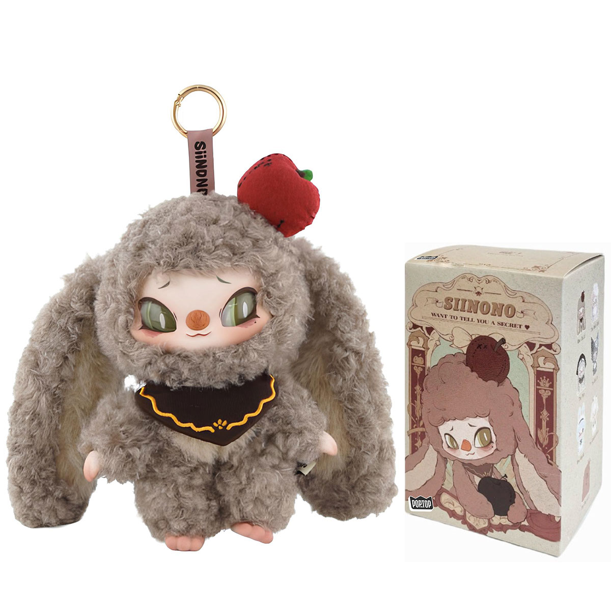 Коллекционная мягкая игрушка с кольцом Pop Top Letsvan серии "Siinono" - Шепот тайн (в дисп., в асс.), 17SN-0601