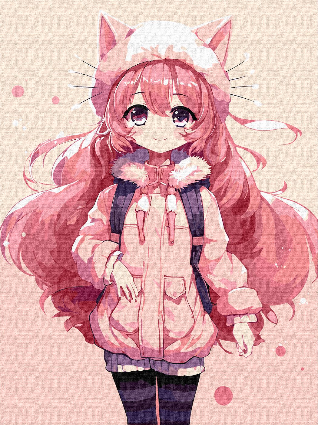 Набір для розпису по номерах 30*40 см "Чарівна дівчинка", KHO5119