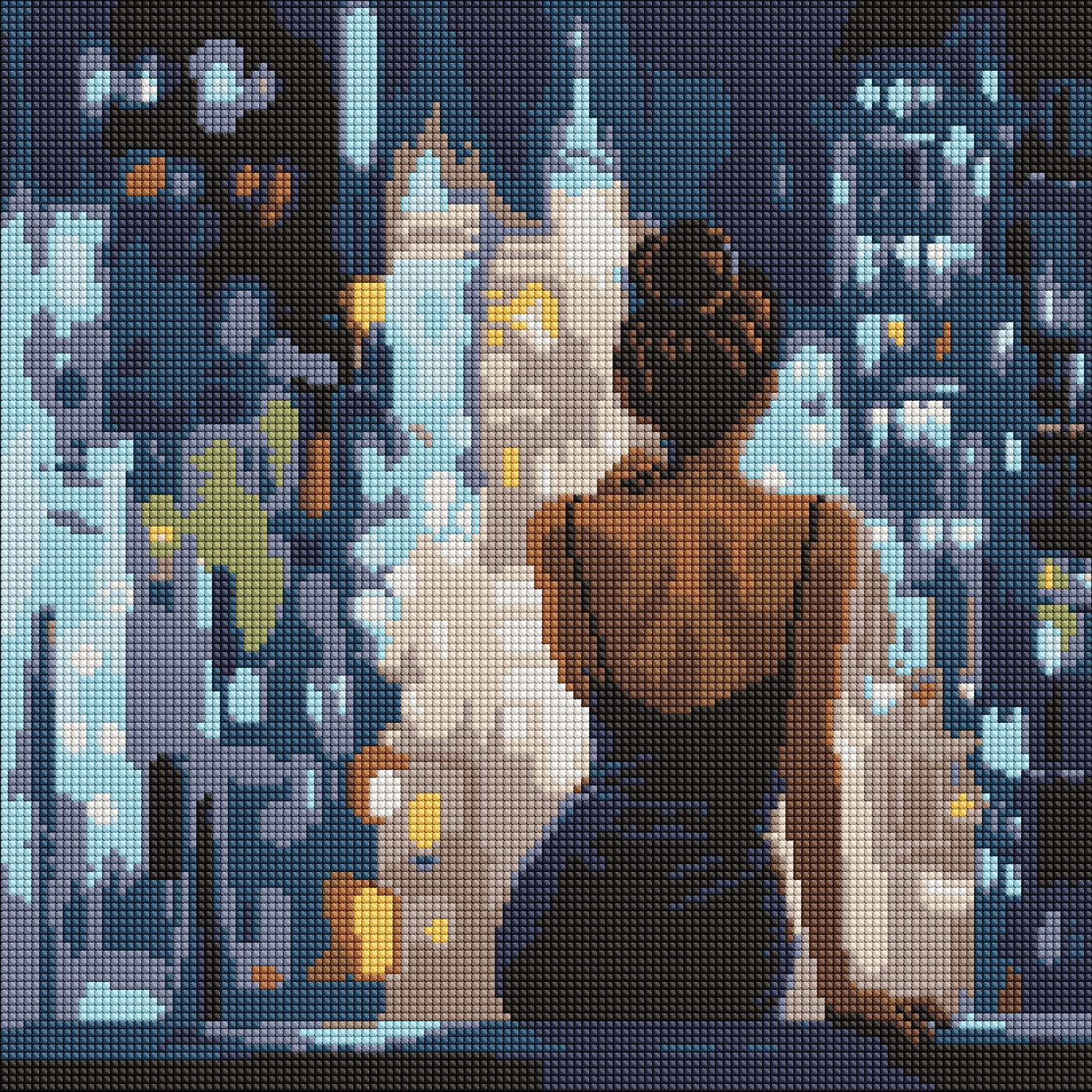 Набір з алмазною мозаїкою "Кінець вечірки" 40*40 см, AMO8286, ТМ "Ideyka"