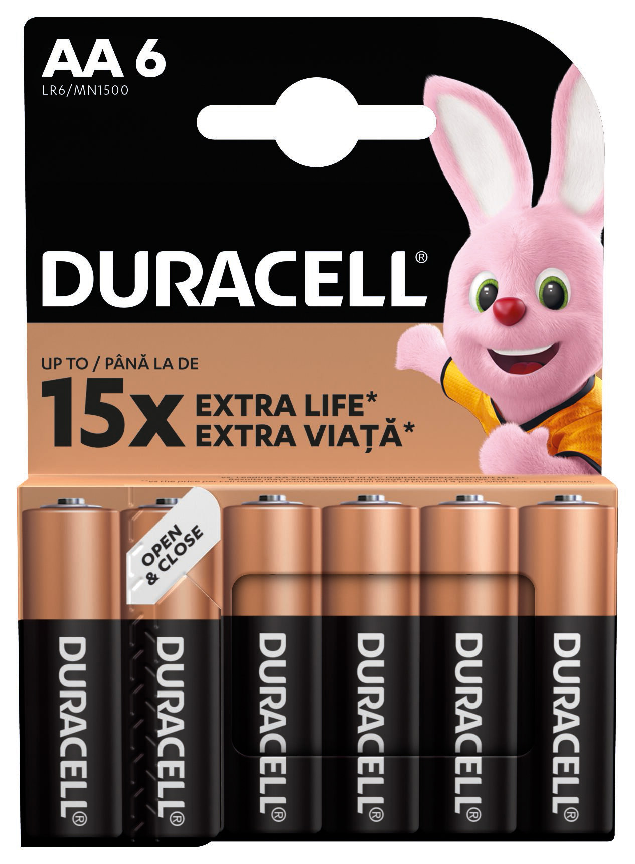 Батарейка щелочная DURACELL AA LR06 MN1500 (6 шт/бл.) цена указ. за бл. 1