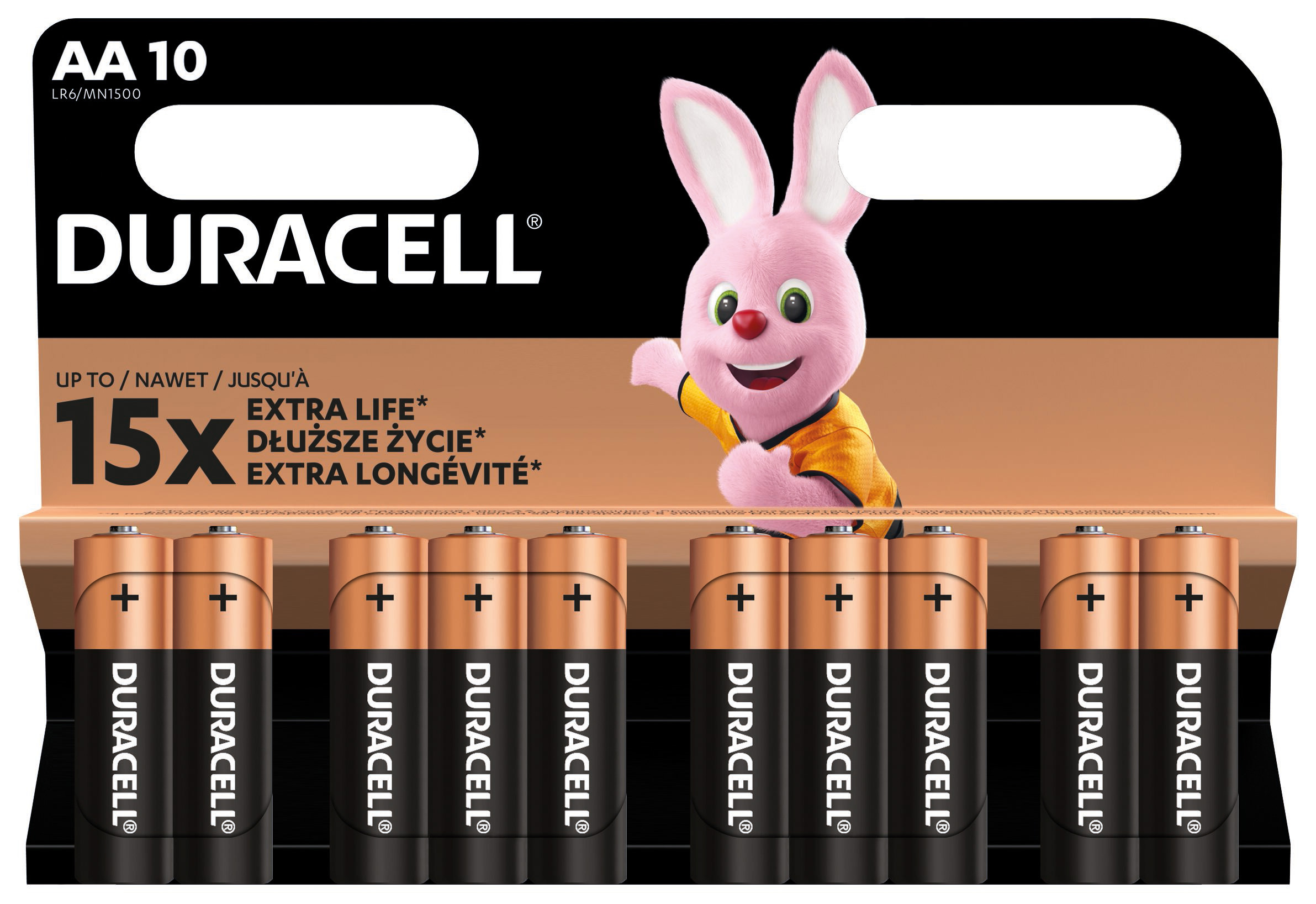 Батарейка щелочная DURACELL LR06 MN1500 (10 шт/бл.) цена указ. за бл. 1