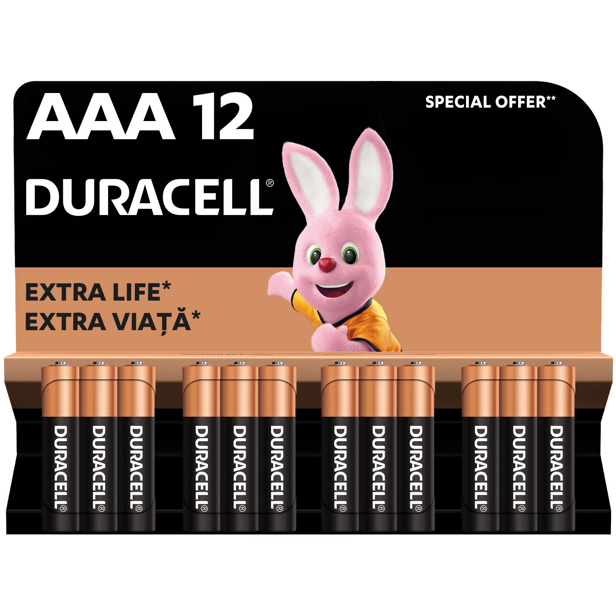 Батарейка щелочная DURACELL LR03 MN2400 (12 шт/бл.) цена указ. за бл..