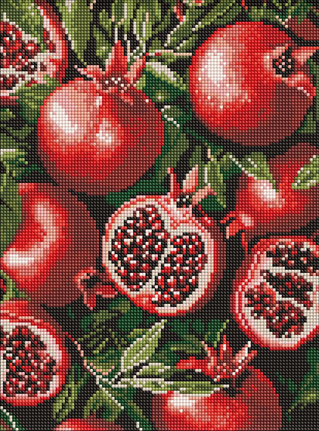 Набір з алмазною мозаїкою "Гранат у розрізі" 30*40 см, AMO8290, ТМ "Ideyka"