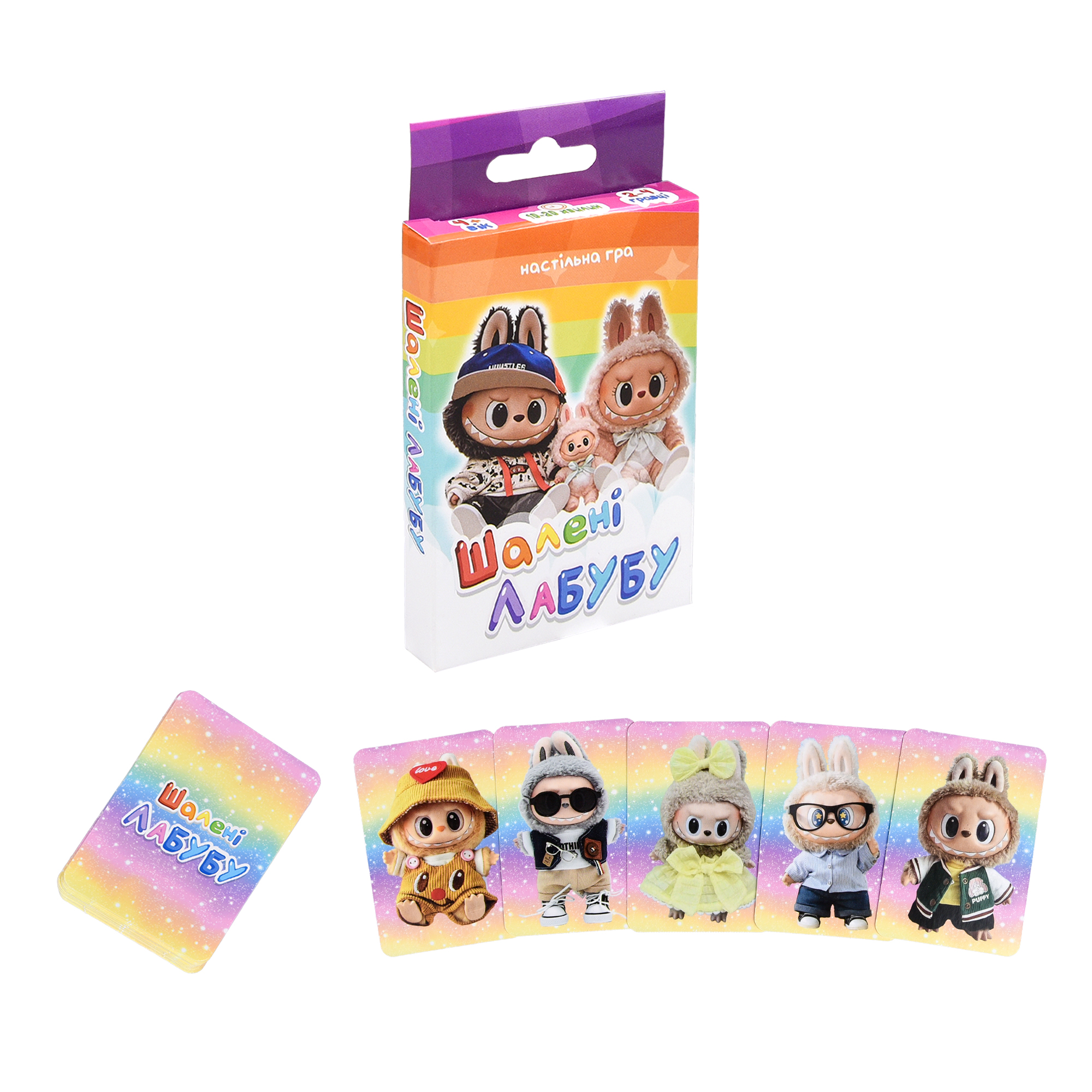 Игра карточная "Бешеные Лабубу" (укр) 30926, ТМ "Strateg" 1