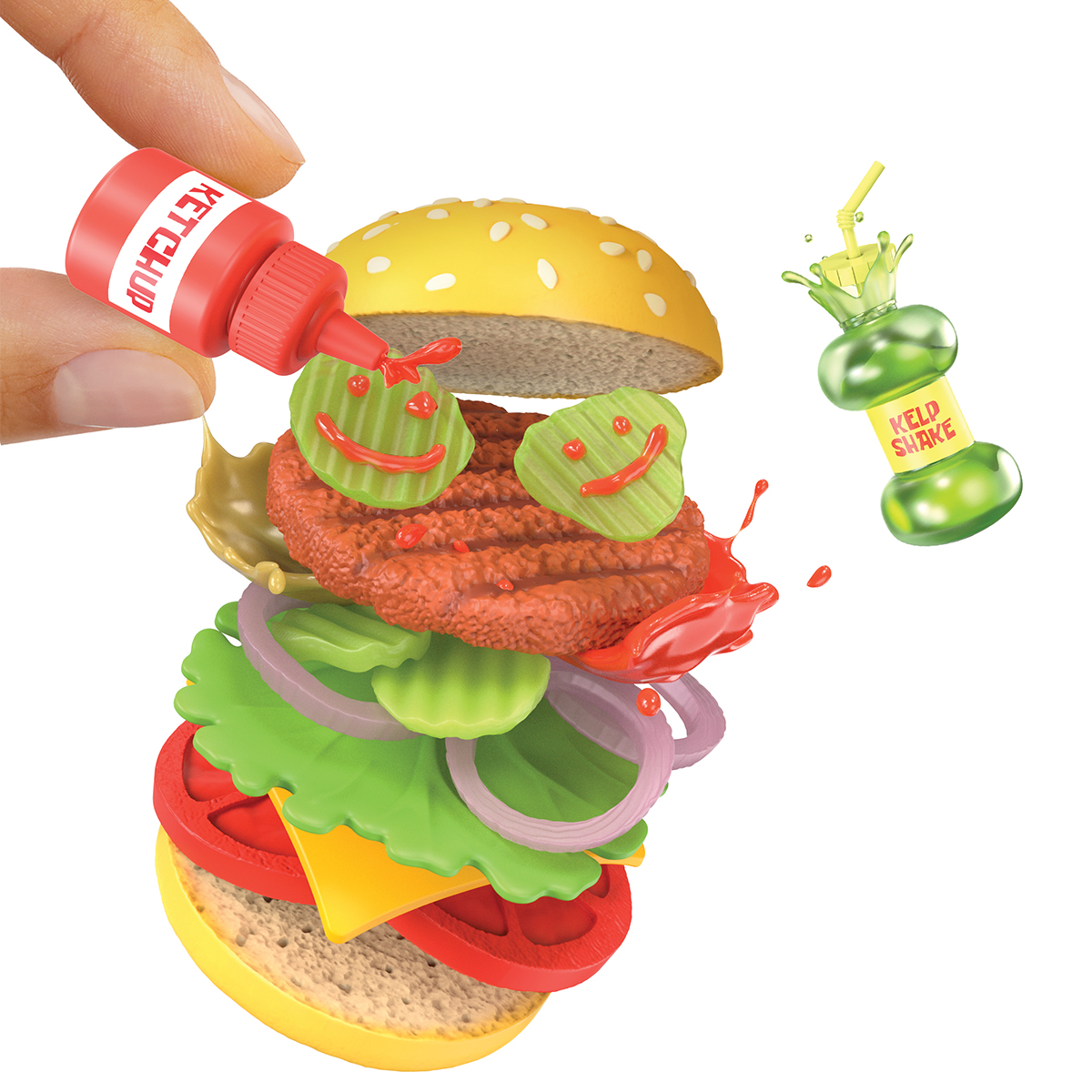 Игровой набор Miniverse серии "SpongeBob" - Создай вкусности Красти Краб (в ассорт, в диспл.), 599296 3