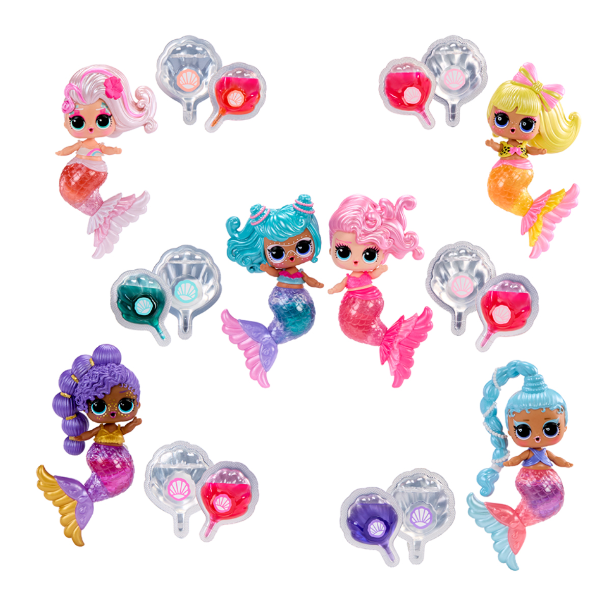 Лялька L.O.L. Surprise! серії "Mermaids! Makeover Magic" - Милі русалоньки, в асортименті, 596301 8