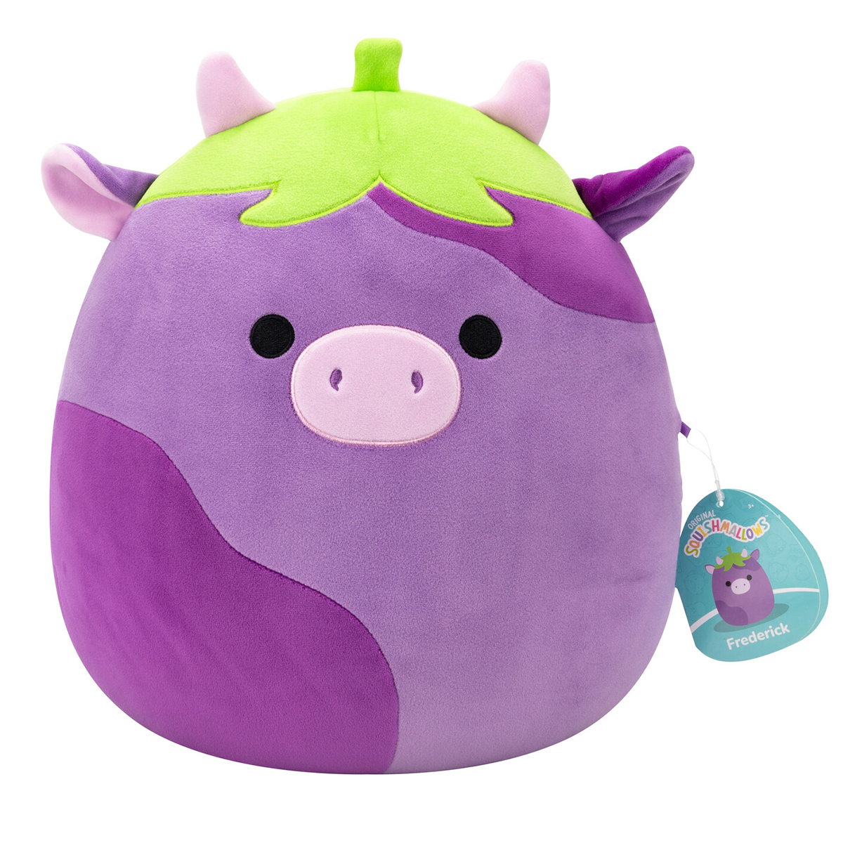 Мягкая игрушка SQUISHMALLOWS - КОРОВКА-БАКЛАЖАН ФРЕДЕРИК, 30 см, SQCR07969 6