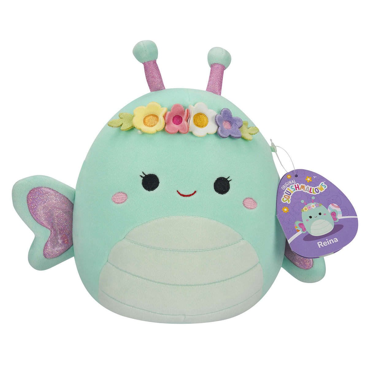 Мягкая игрушка SQUISHMALLOWS - БАБОЧКА РЕЙНА, 13 см, SQER00814 6