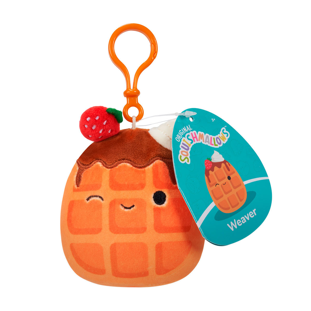М`яка іграшка на кліпсі SQUISHMALLOWS - ВАФЕЛЬКА ВІВЕР, 9 см, SQCP00219 6