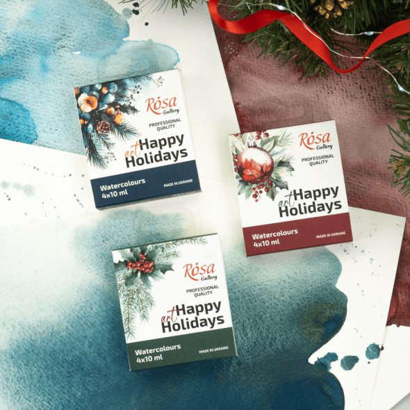 Набір акварельних фарб "Special Edition 2" 4*10 мл, картон, ROSA Gallery 4