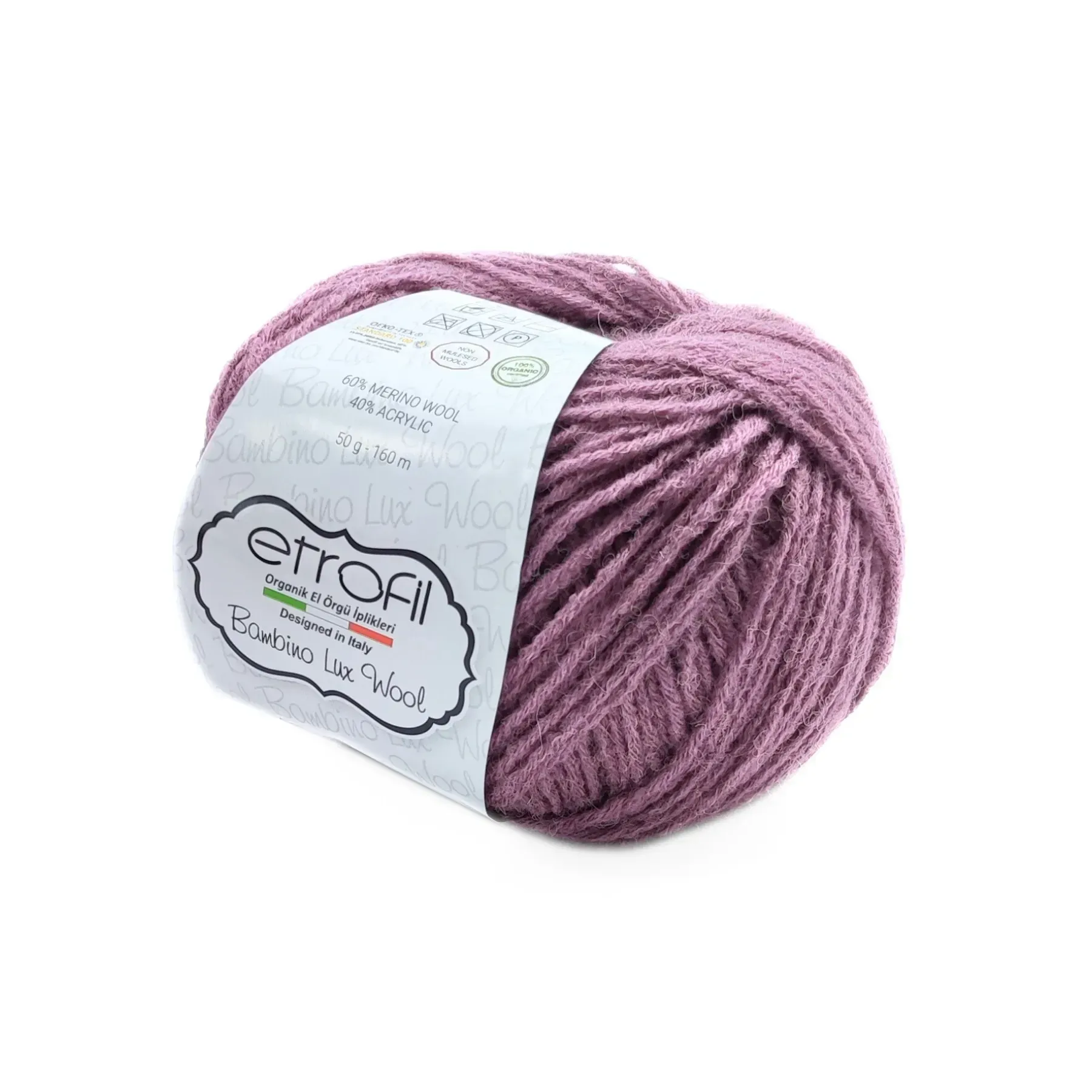 Пряжа Bambino Lux Wool/Бамбино Люкс Ул, сиреневый, 70606, Etrofil