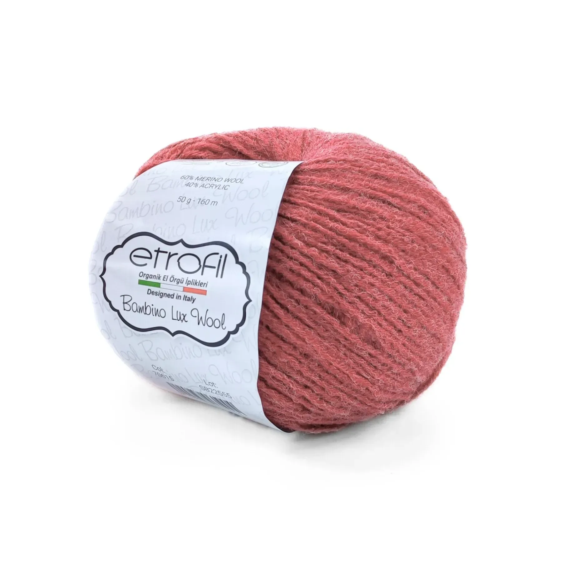 Пряжа Bambino Lux Wool/Бамбино Люкс Ул, терракотовый, 70313, Etrofil