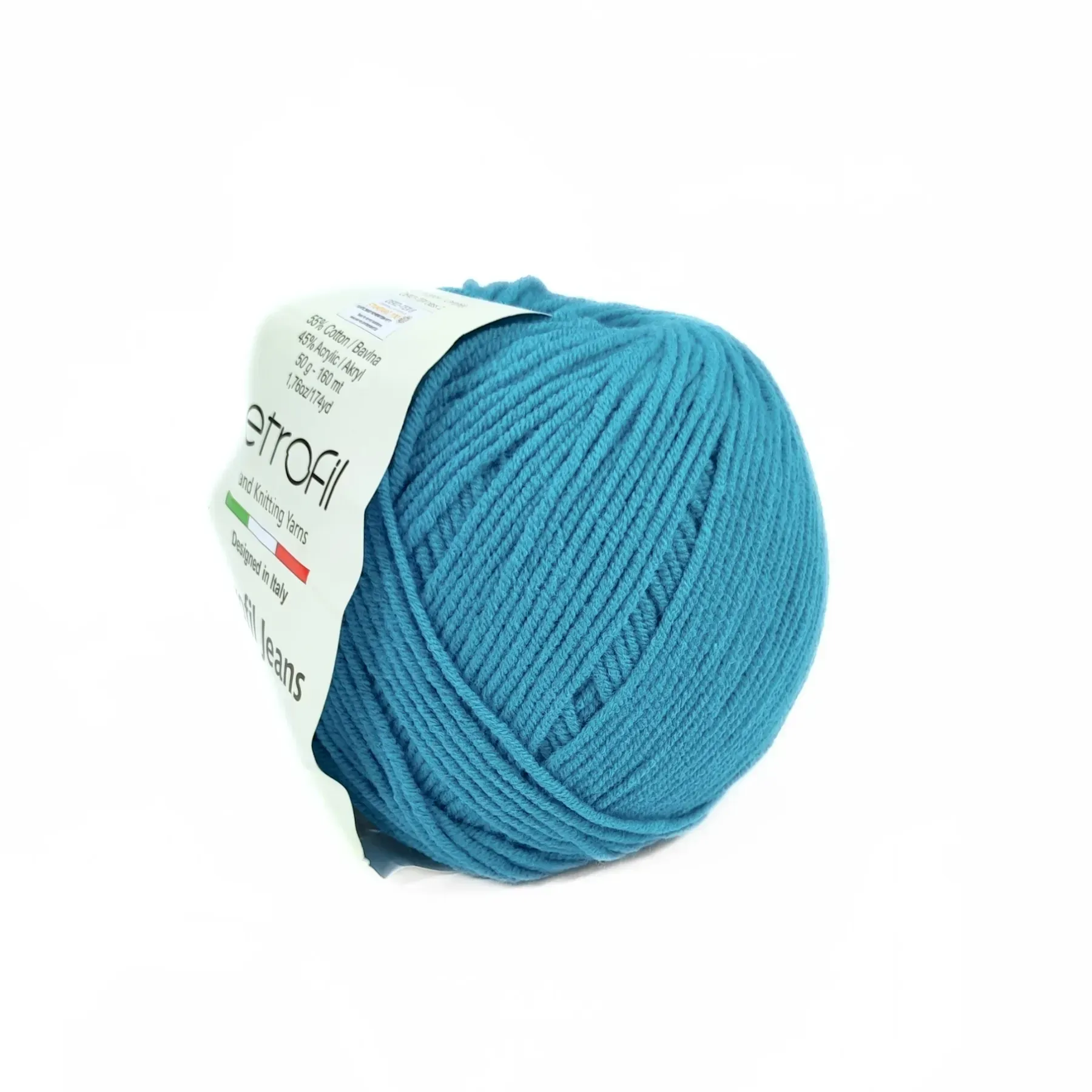 Пряжа Etrofil Jeans/Этрофил Джинс, бирюзовый 022, Etrofil