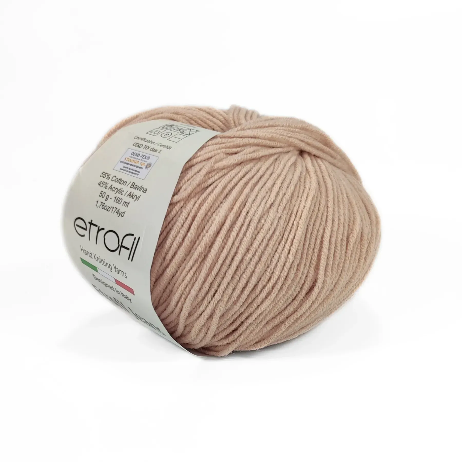 Пряжа Etrofil Jeans/Этрофил Джинс, пудровый 005, Etrofil