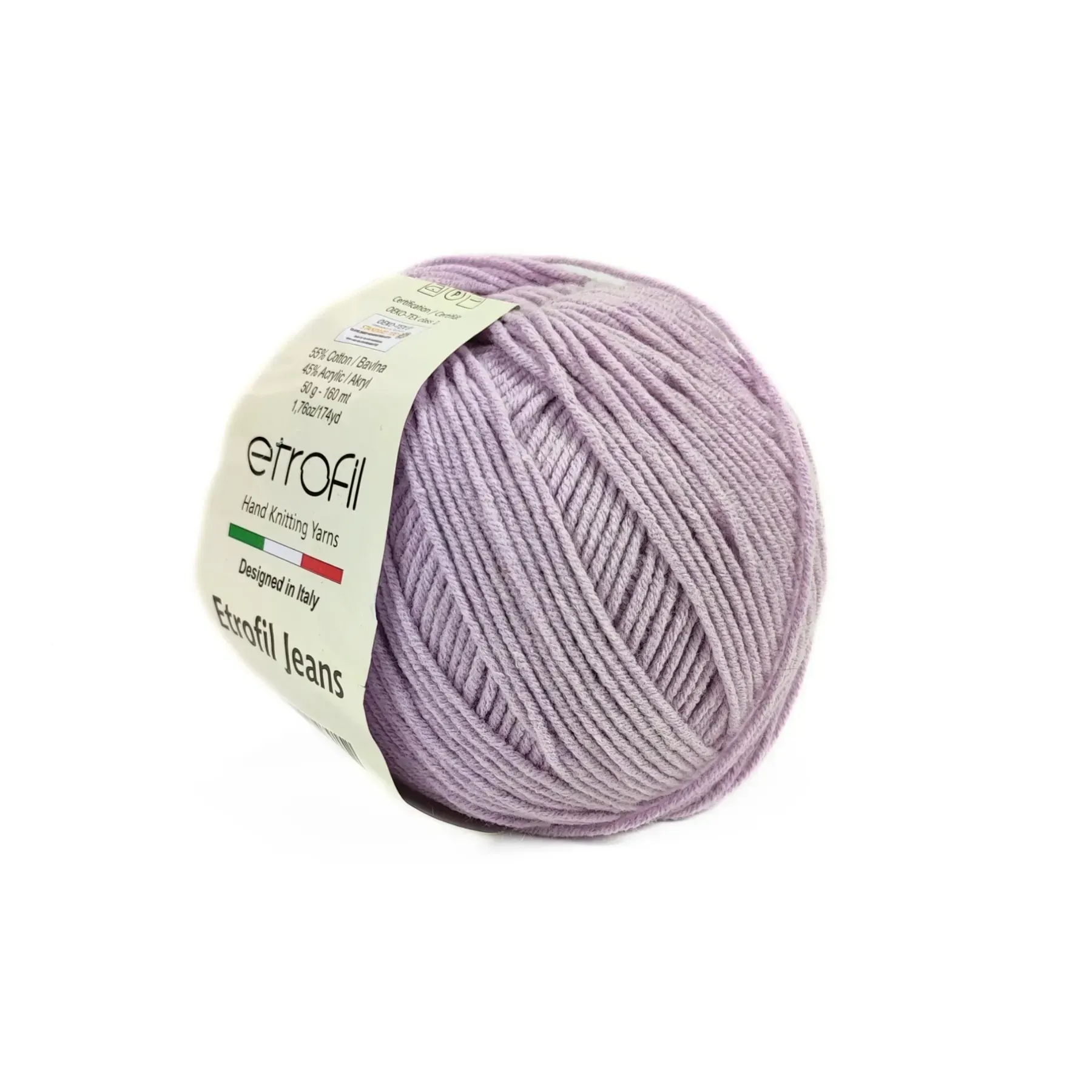 Пряжа Etrofil Jeans/Этрофил Джинс, светло-сиреневый 016, Etrofil