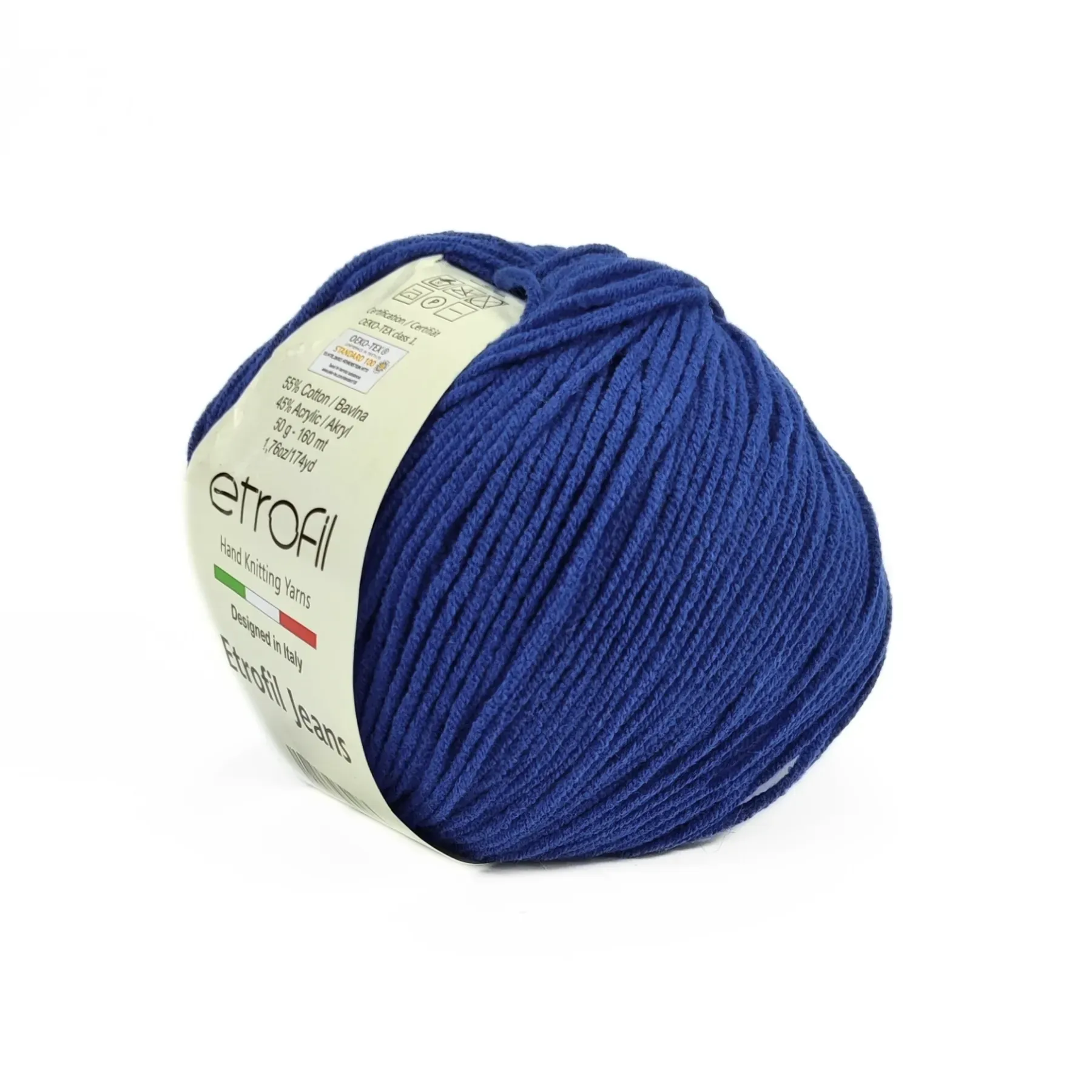 Пряжа Etrofil Jeans/Этрофил Джинс, синий 019, Etrofil