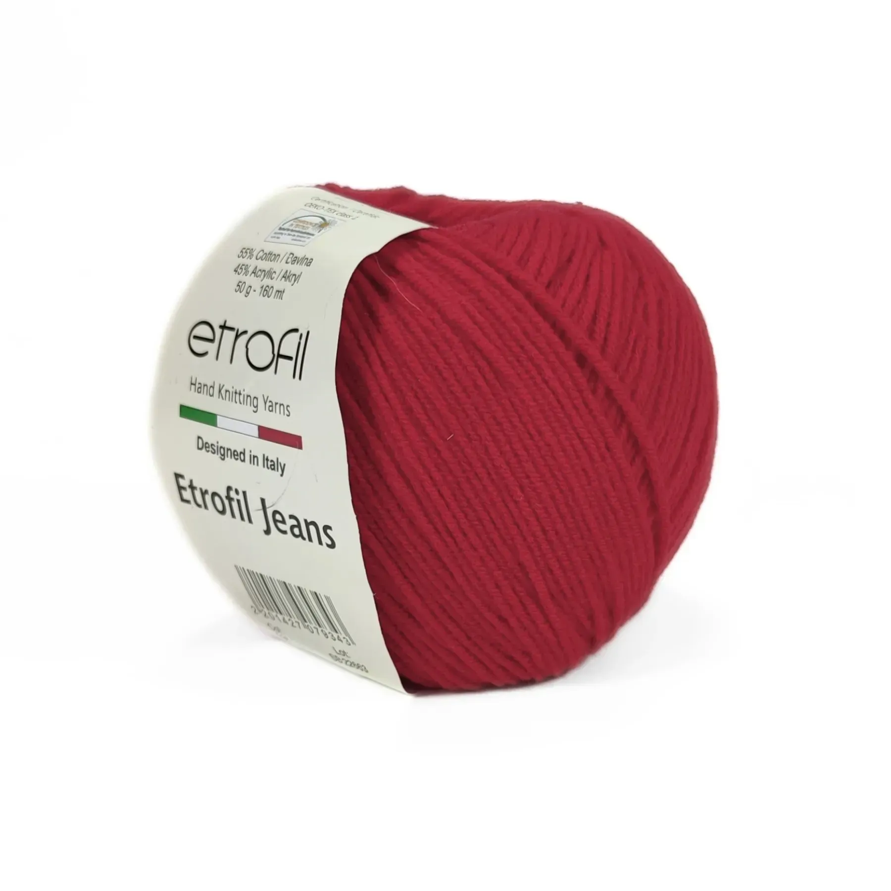 Пряжа Etrofil Jeans/Етрофіл Джинс, червоний 036, Etrofil