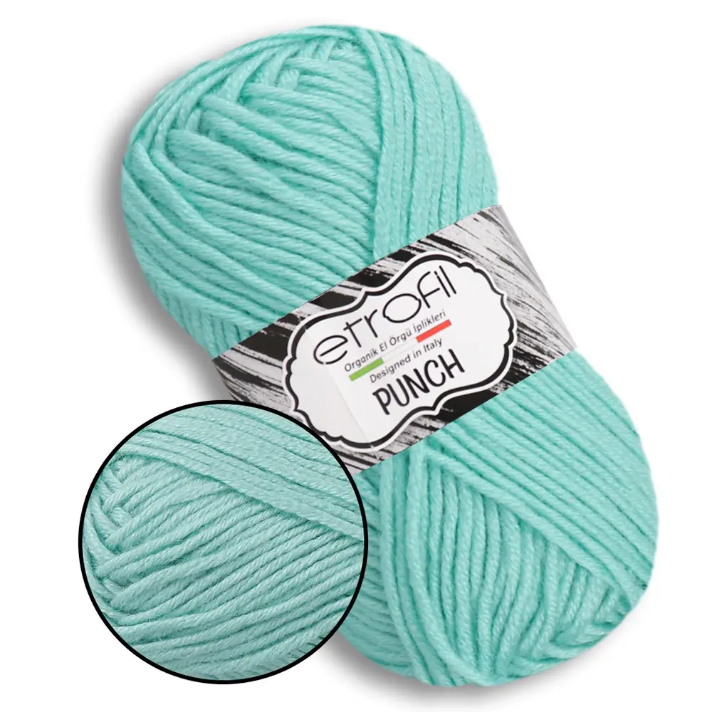 Пряжа Punch/Пунч, голубая лазурь, 74146, Etrofil
