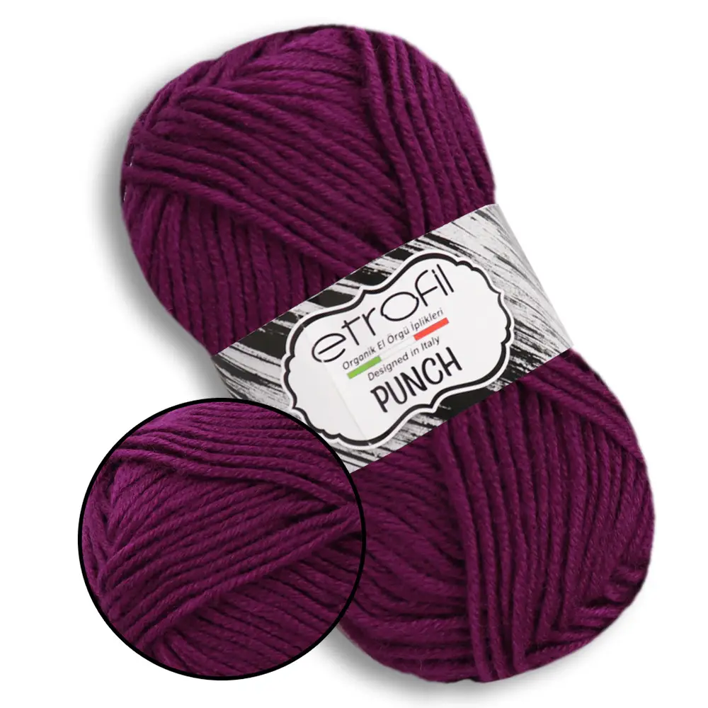 Пряжа Punch/Пунч, свекольный, 76049, Etrofil