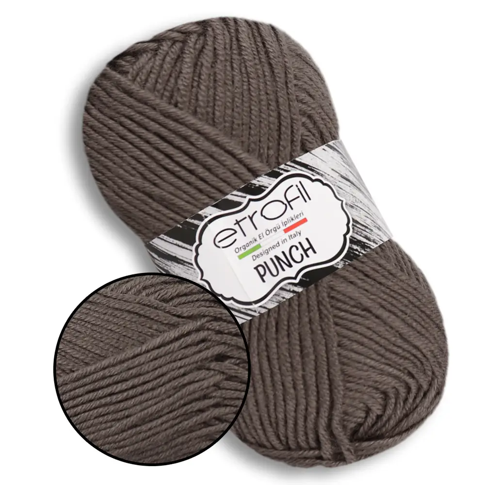 Пряжа Punch/Пунч, кора дуба, 77079, Etrofil