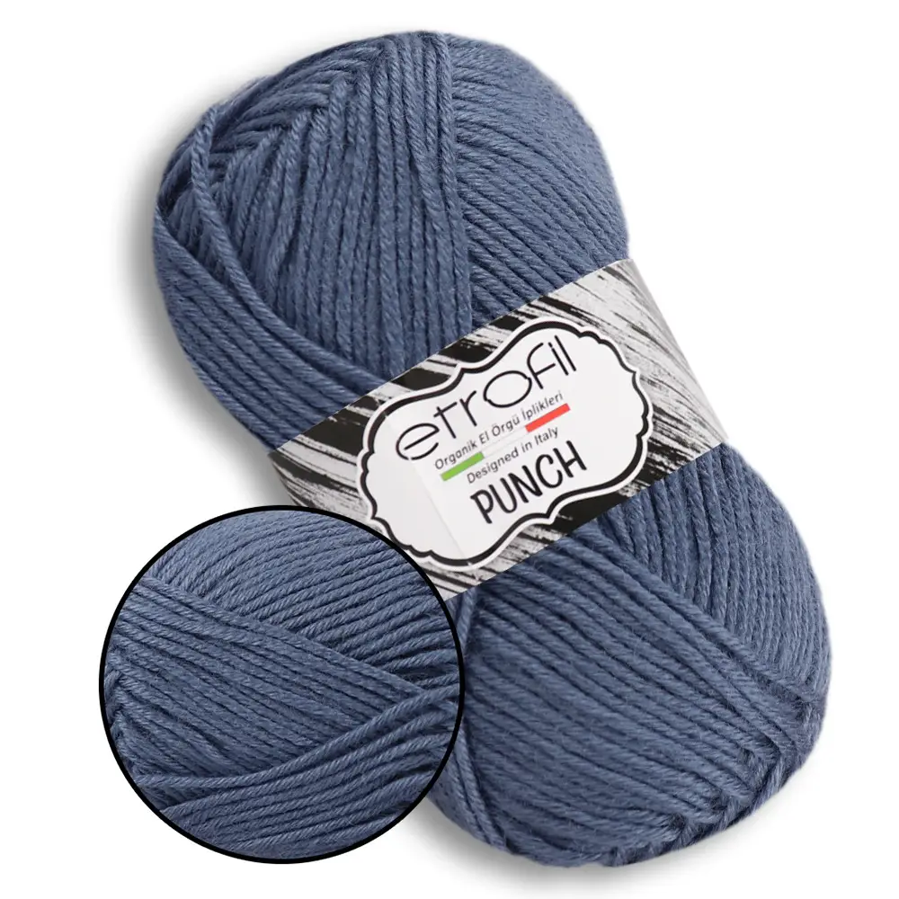Пряжа Punch/Пунч, серо-голубой, 75142, Etrofil
