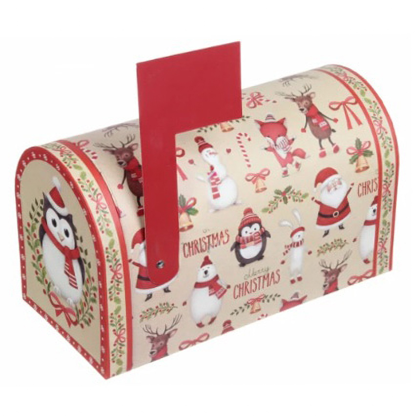 Подарункова коробка новорічна 24,7*12*14,2 см, 7-1909-039