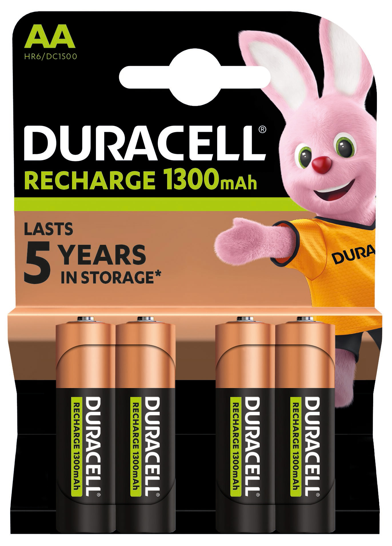 Аккумулятор DURACELL HR6 AA 1300mAh (4 шт/бл.) цена указ. за бл. 1