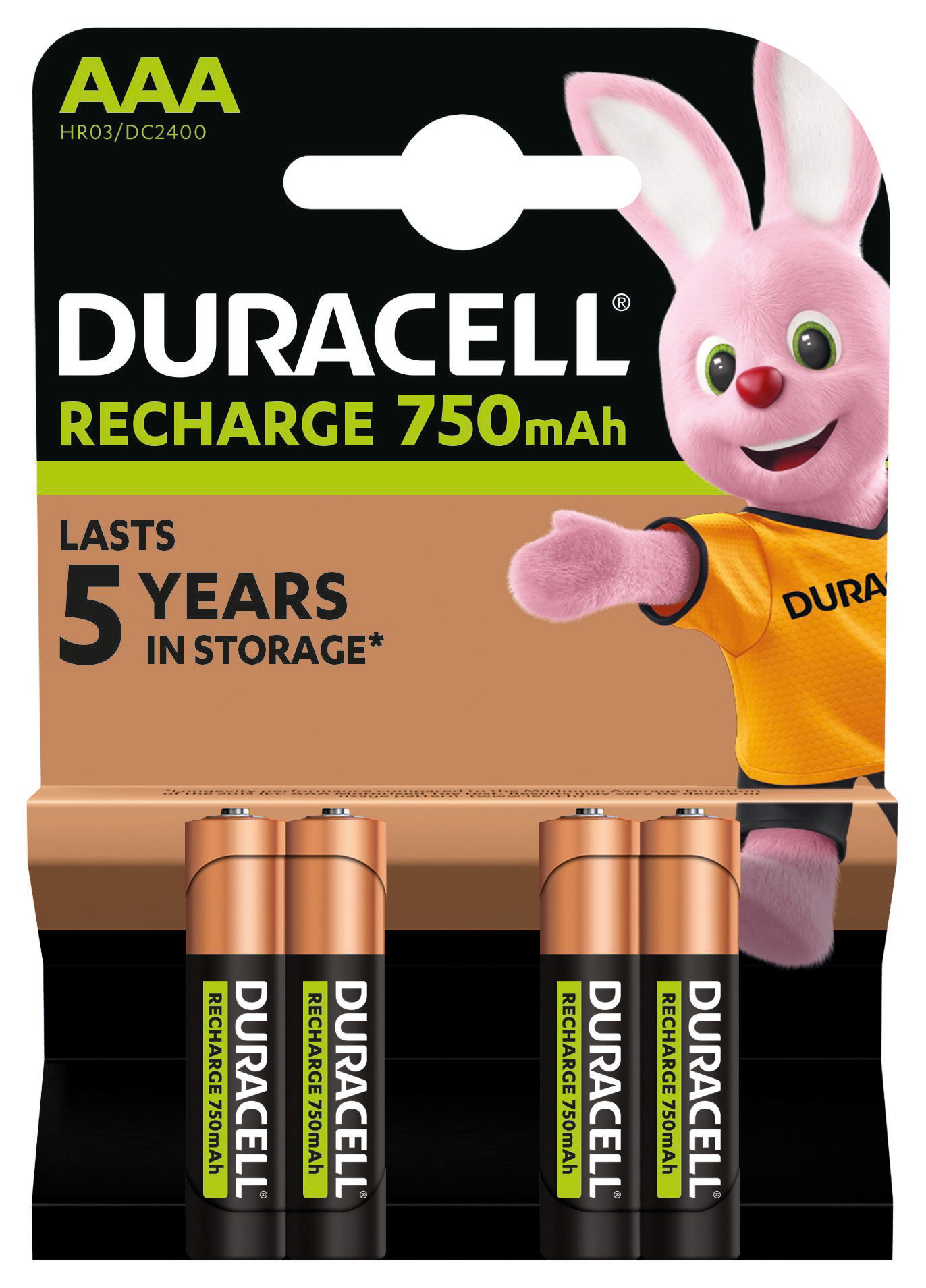 Аккумулятор DURACELL HR03 AAA 750mAh (4 шт/бл.) цена указ. за бл. 1