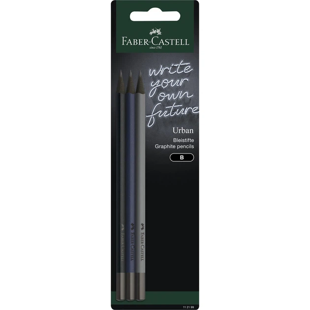 Набір чорнографітних олівців Urban 3 шт, у блістері, 112199 Faber-Castell