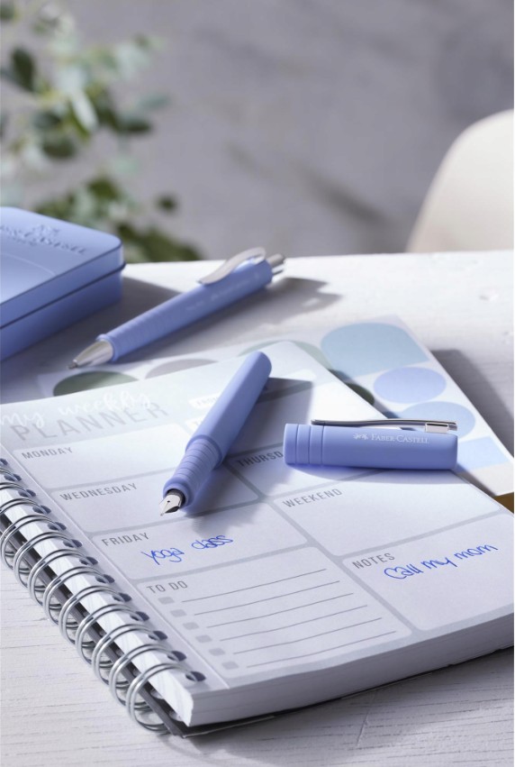 Ручка пір`яна Poly Pen F Pale Iris, 241007 Faber-Castell 2