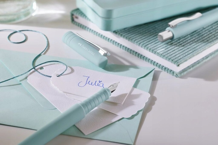 Ручка пір`яна Poly Pen M Caribic Blue, 241009 Faber-Castell 2