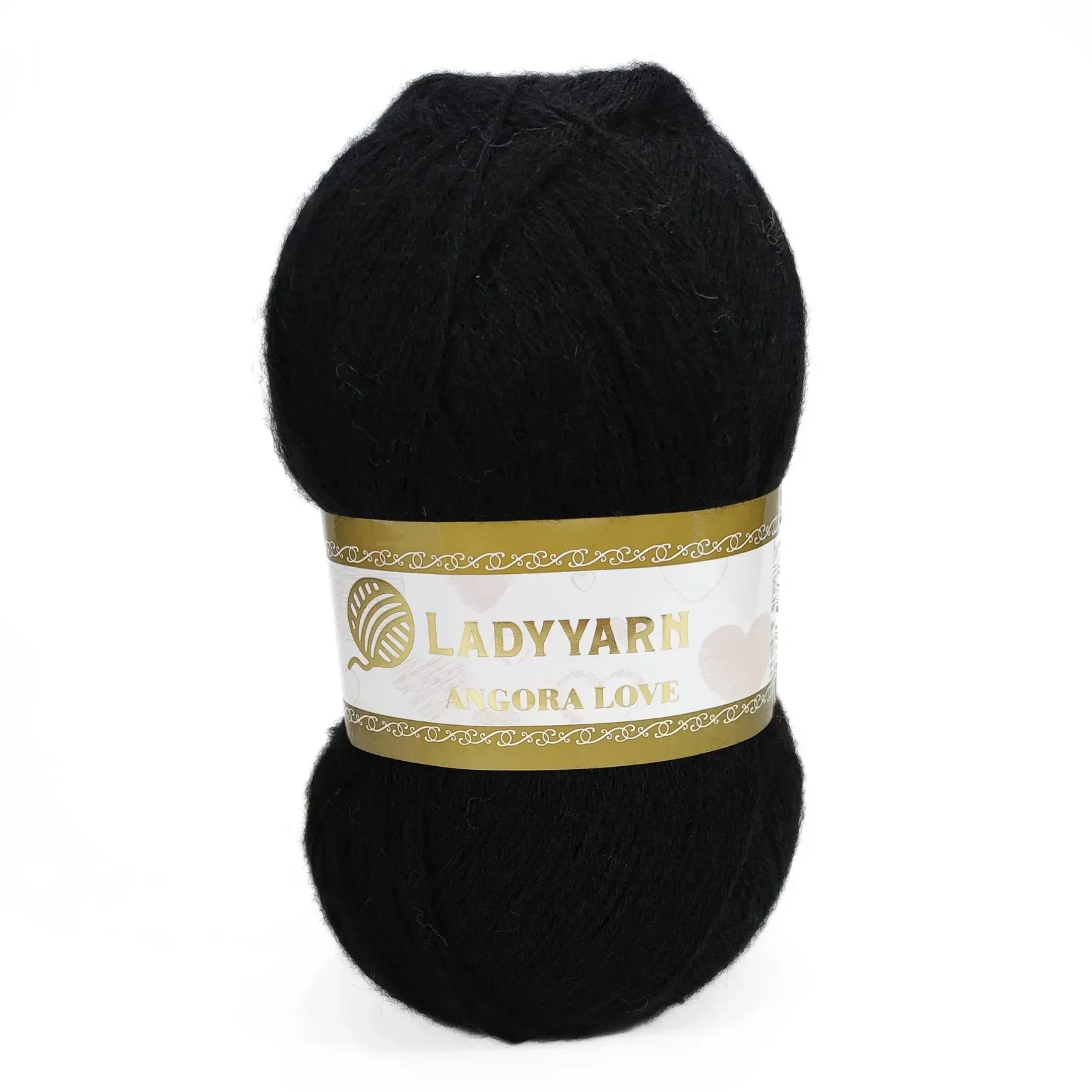 Пряжа Angora Love/Ангора Лав, чорний, HN015, Lady Yarn
