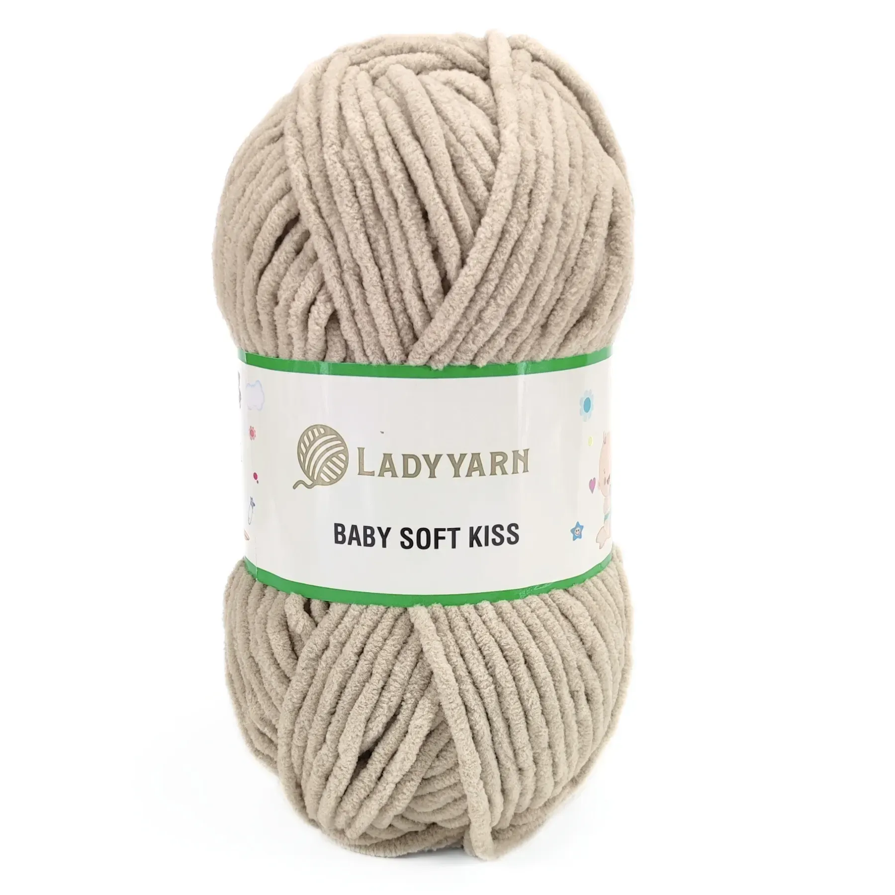 Пряжа Baby Soft Kiss/Бебі Софт Кіс, бежевий, SL1010, Lady Yarn