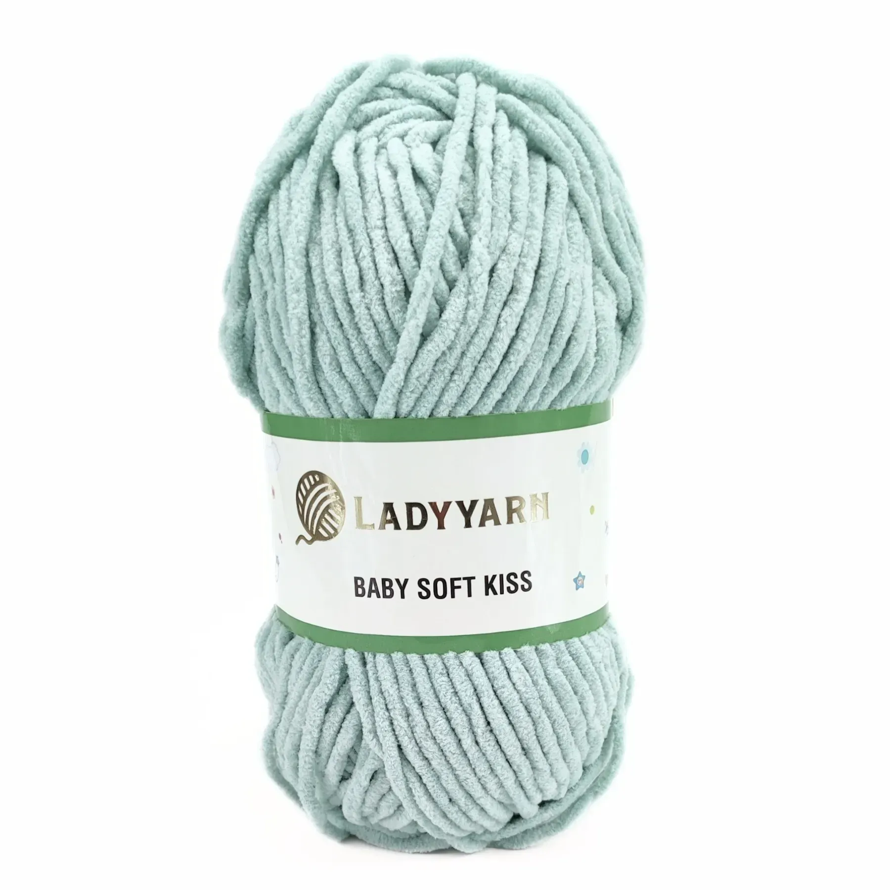Пряжа Baby Soft Kiss/Бебі Софт Кіс, бірюзовий, SL1005, Lady Yarn