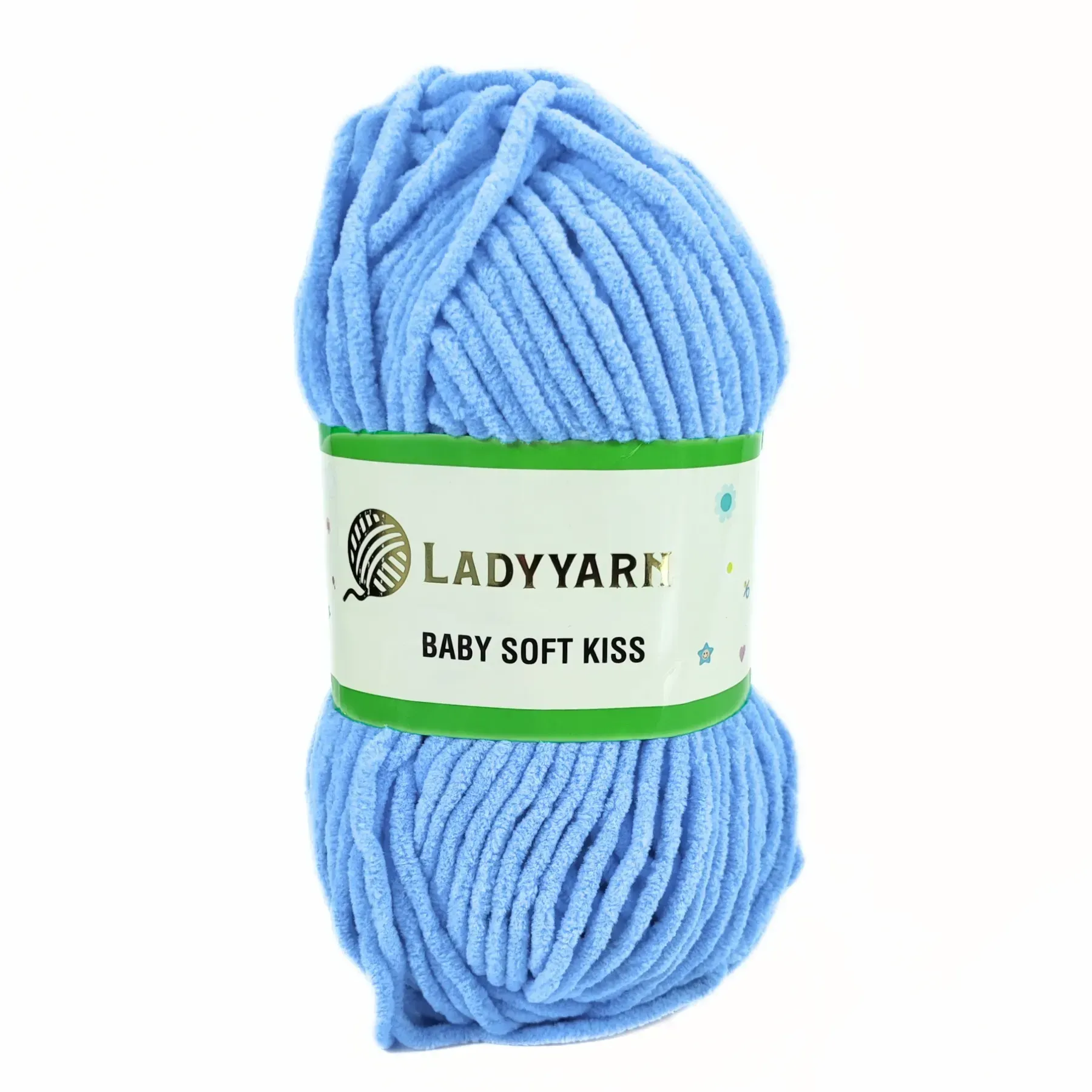 Пряжа Baby Soft Kiss/Бебі Софт Кіс, блакитний, SL1015, Lady Yarn