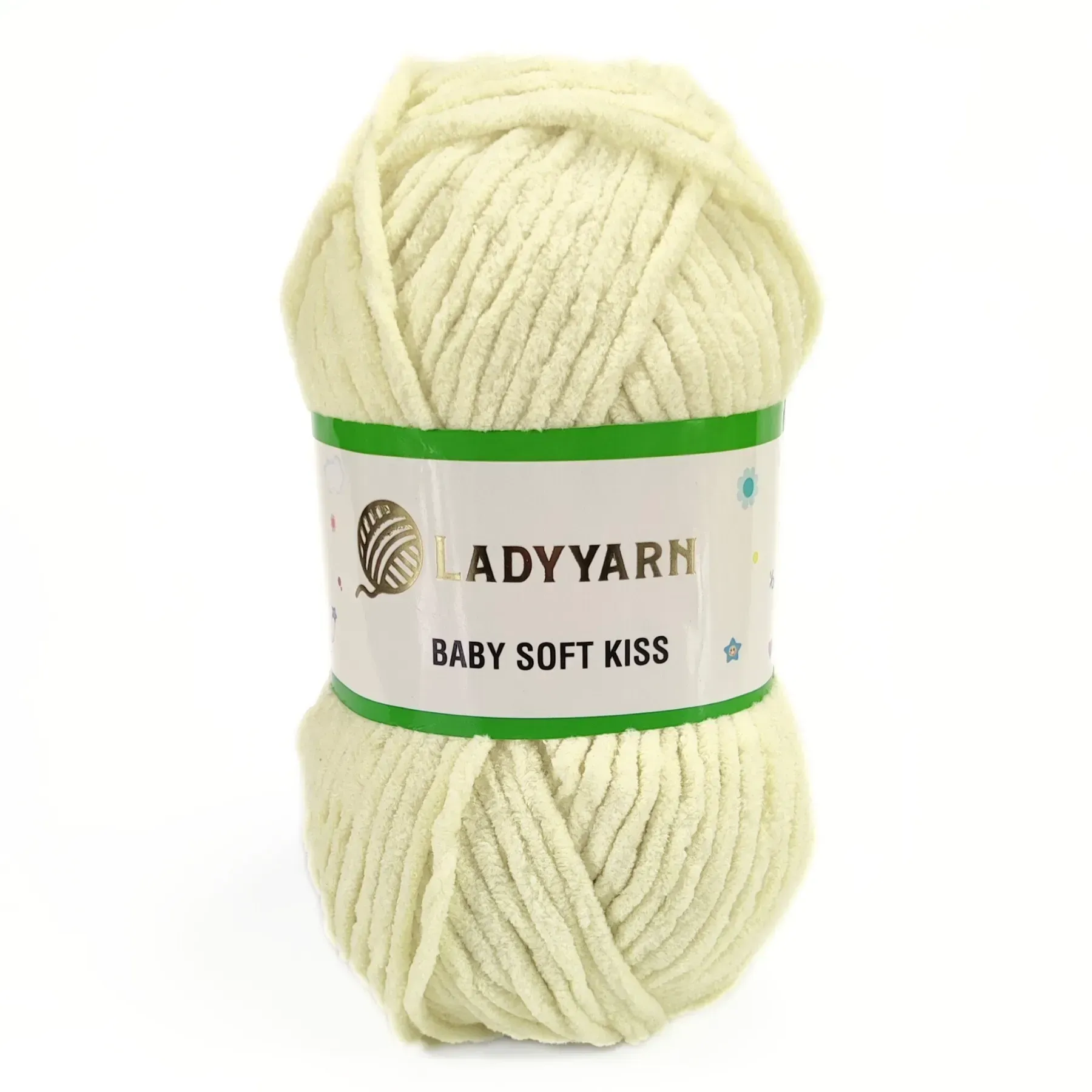Пряжа Baby Soft Kiss/Бебі Софт Кіс, ваніль, SL1006, Lady Yarn