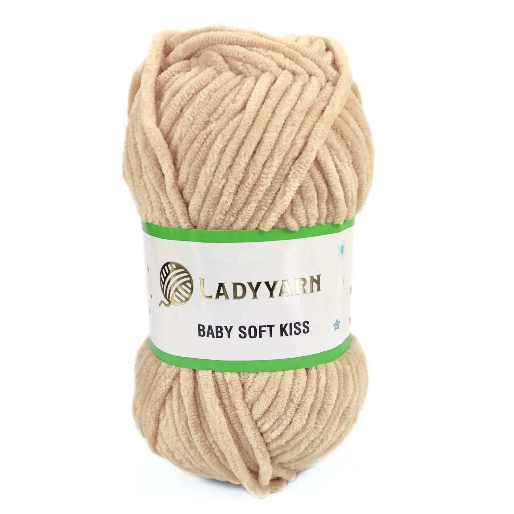 Пряжа Baby Soft Kiss/Бебі Софт Кіс, світло-бежевий, PL091, Lady Yarn