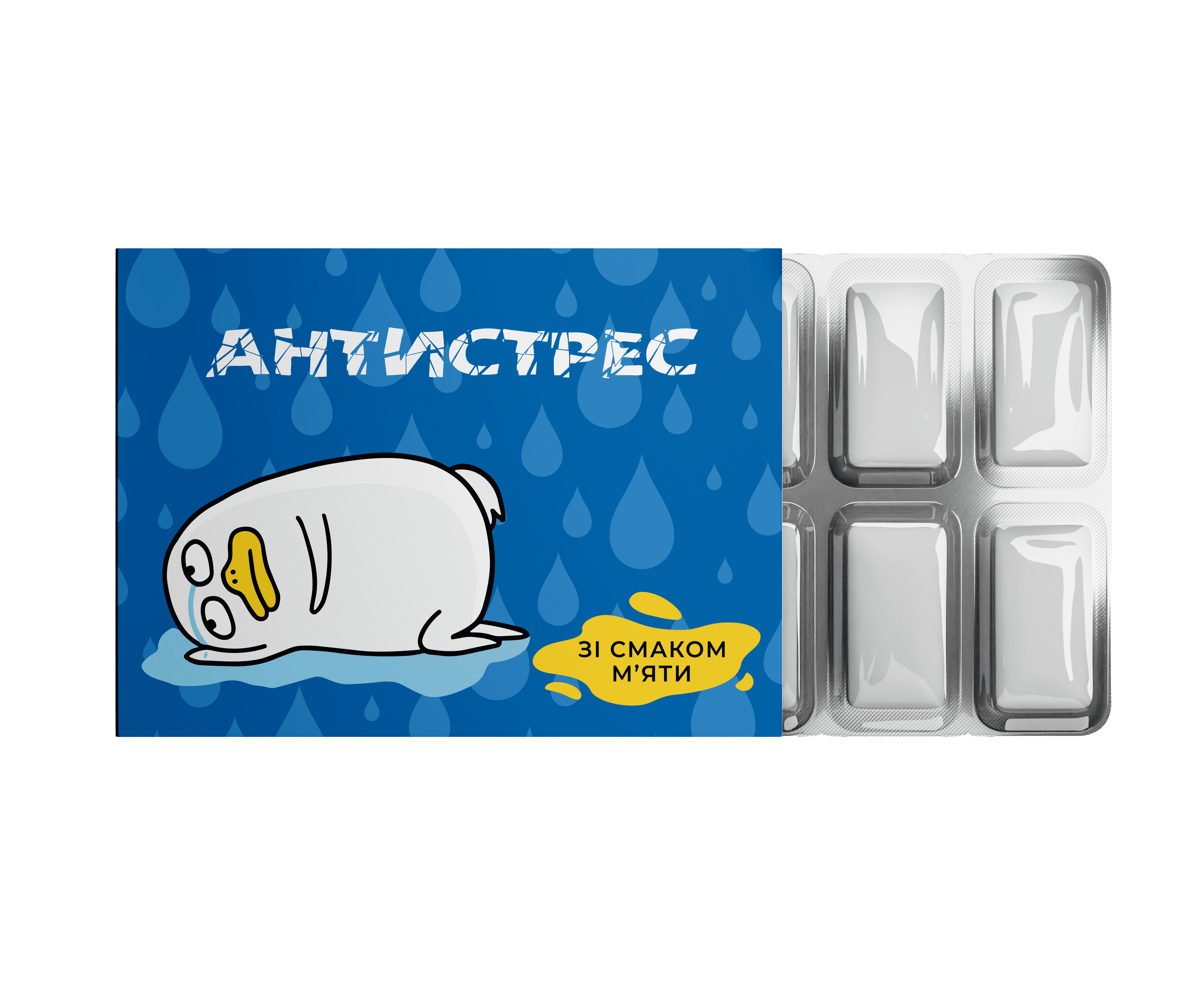 Жуйка "Антистрес" зі смаком м`яти, PDS4310