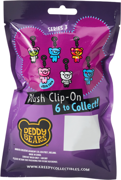 Игрушка-сюрприз плюшевая с клипсой Deddy bears Серия-3, DB318PQ 3