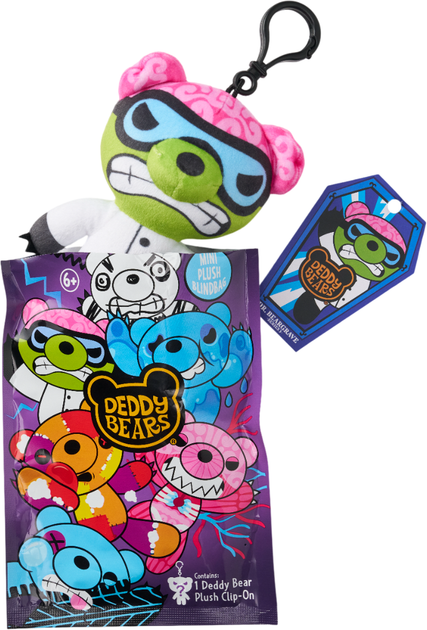 Игрушка-сюрприз плюшевая с клипсой Deddy bears Серия-3, DB318PQ 12