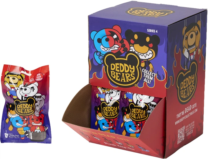 Игрушка-сюрприз плюшевая с клипсой Deddy bears Серия-4, DB418PQ 1