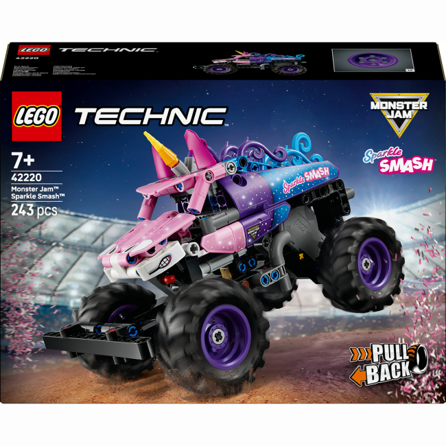 Конструктор Lego Technic "Monster Jam™ Sparkle Smash™ із функцією "Pull-Back", 42220