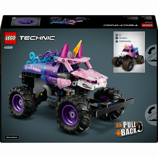 Конструктор Lego Technic "Monster Jam™ Sparkle Smash™ із функцією "Pull-Back", 42220 8