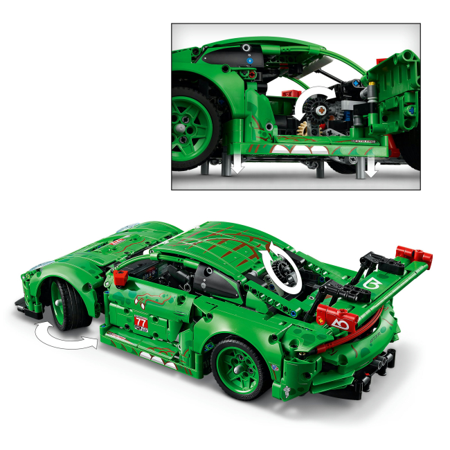 Конструктор Lego Technic "Автомобиль Porsche 911 GT3 R REXY AO Racing", 42224 3