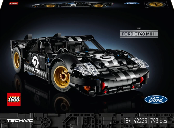 Конструктор Lego Technic "Автомобиль для гонки Ford GT40 MKII 1966 года", 42223