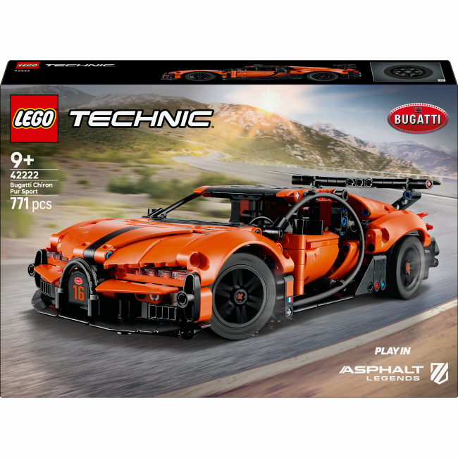Конструктор Lego Technic "Гиперкар Bugatti Chiron Pur Sport", 42222