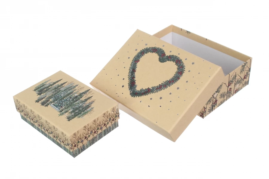 Подарочная коробка прямоугольная НР, бежевая, 27,5*19,5*7,5 см, 1710803226 3