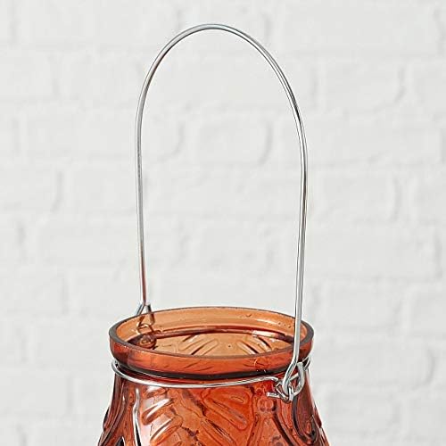 Подсвечник декоративный стеклянный "Arvido" h=15 см/d=13 см с металлической ручкой, микс цветов (3 вида), 2013774 4