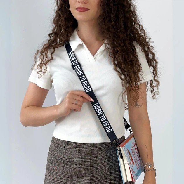 Закладка з ремінцем "Born to read" 3